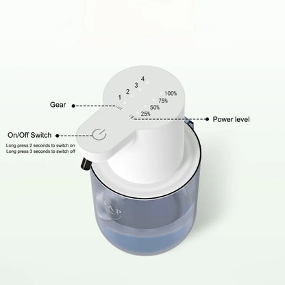 Dispensador automático de jabón espumoso de 400ml con sensor infrarrojos – Dispensador de jabón en espuma y gel sin contacto para baño y cocina