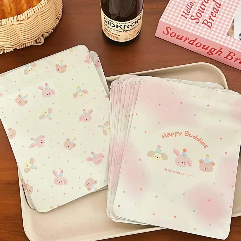 20PCS Cute Bear Self-Sealing Gift Bags for Candy, Cookies, Treats & Holiday Gift Packaging