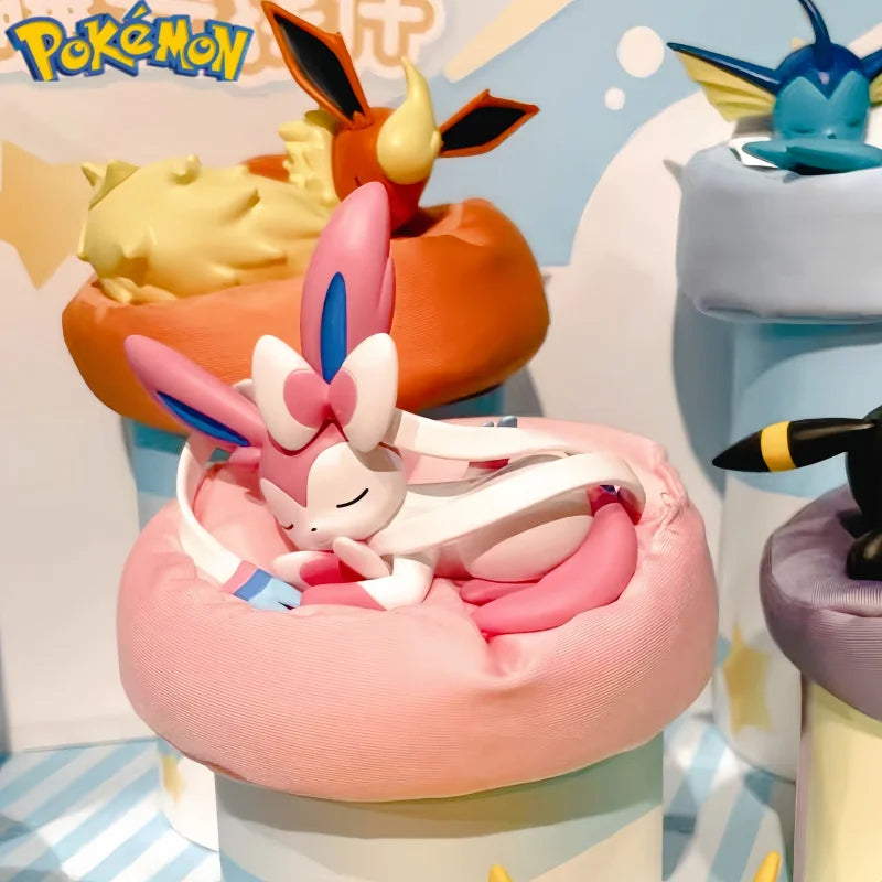 Original Pokémon Eevee Sleeping Position Series Blind Box – Sylveon, Umbreon, Flareon, Jolteon Desktop Decoration Model Gift