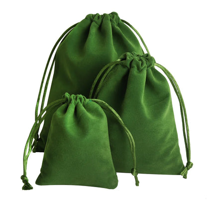 Sachets Cadeaux en Velours (10 pièces) – Pochettes Souples pour Bijoux (Bagues, Boucles d'Oreilles, Colliers), Petits Cadeaux, Faveurs de Mariage et Emballages de Noël