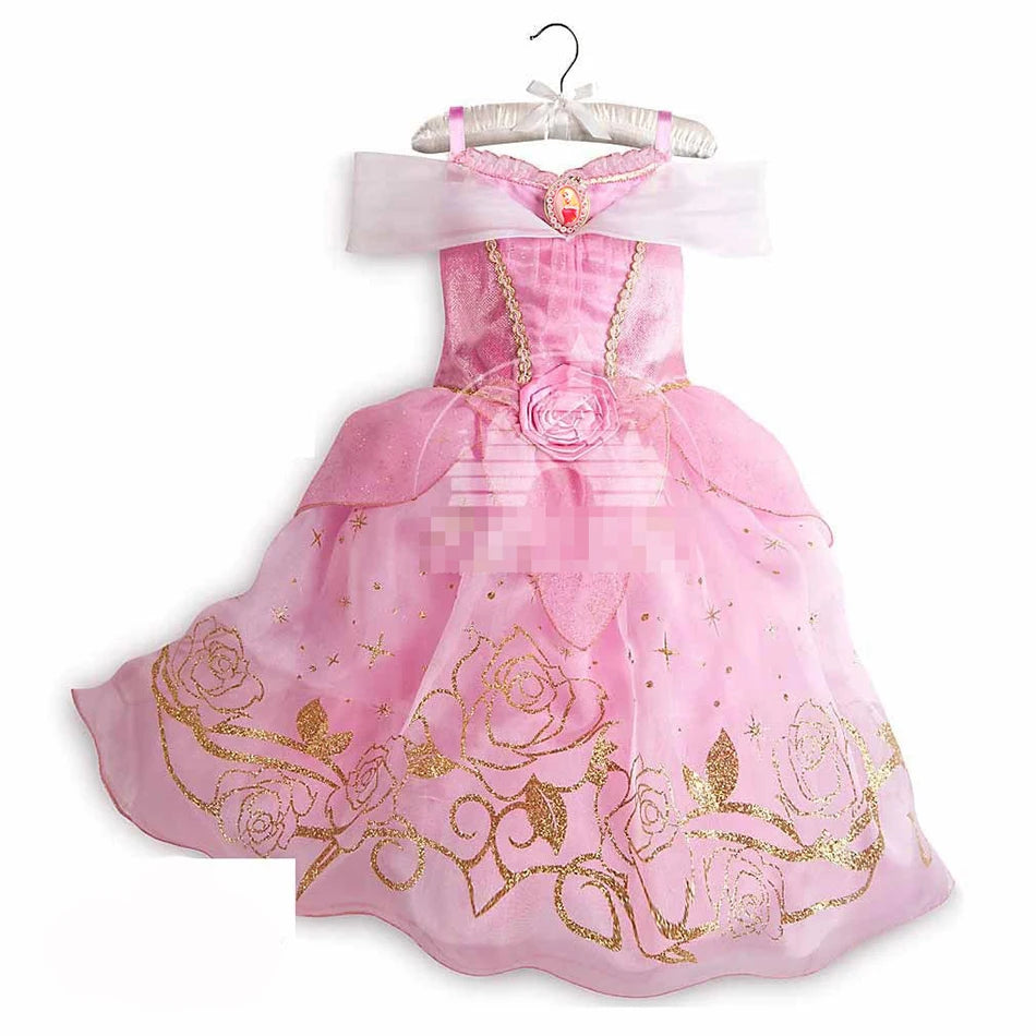 Vestido de disfraz de princesa para niña – Traje de fiesta de cuento de hadas para Halloween, carnaval y regalos de cumpleaños