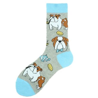 Funny Cotton Novelty Crew Socks – Alien, Planet, Shark, Dinosaur, Skateboard & Math Designs for Men & Women