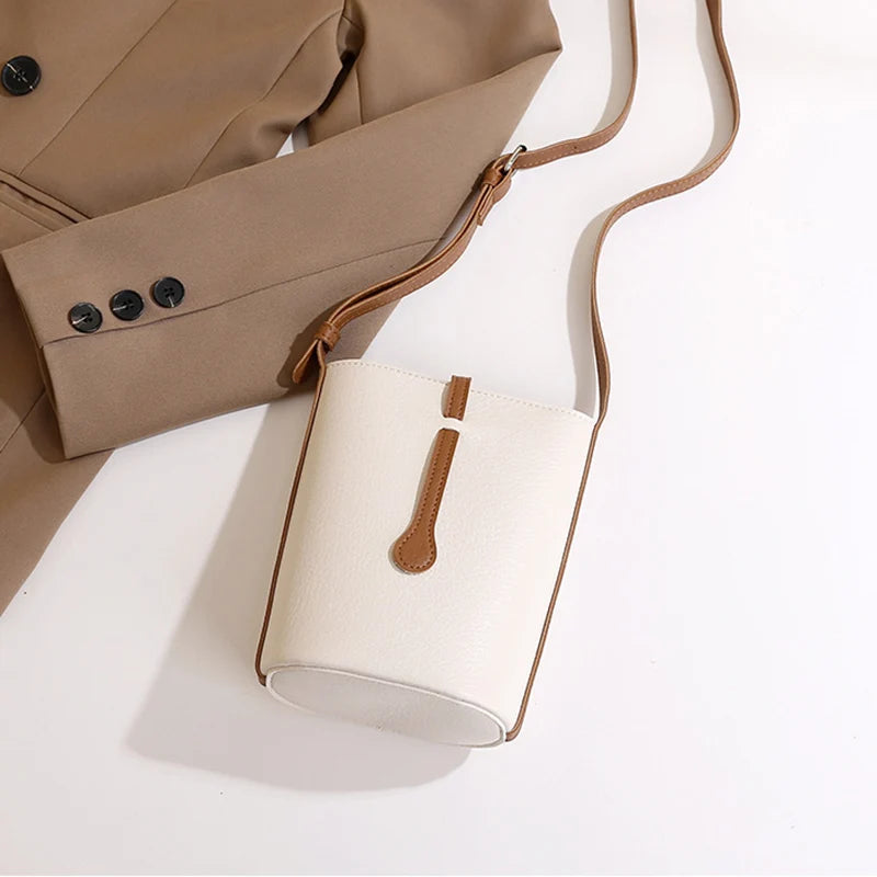 Bolso de cuero sintético suave para mujer, bandolera de gran capacidad con bolsillo para el móvil