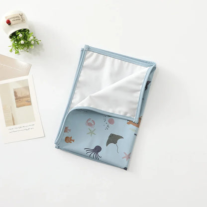 Matelas à langer imperméable réutilisable – Housse de matelas à langer portable pliable pour nouveau-nés, voyages et jeux