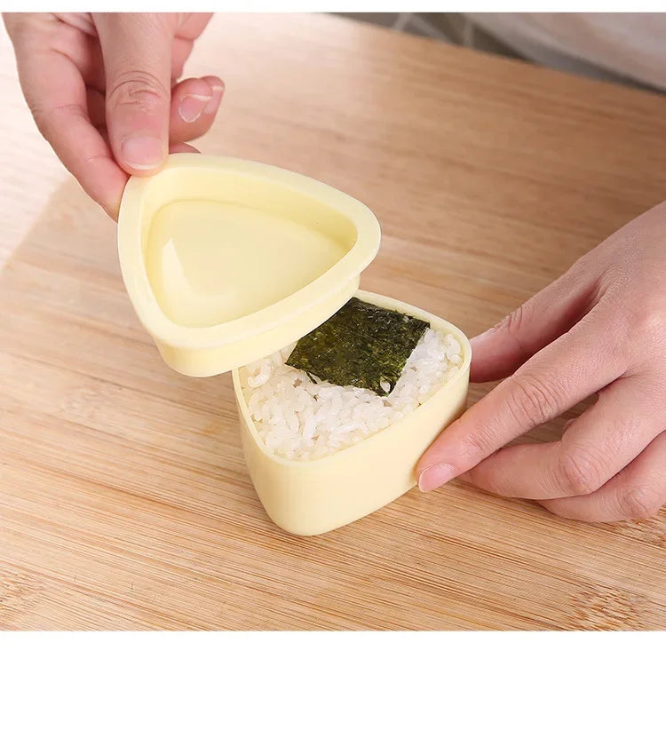 Onigiri Sushi Rice Ball Mold Kit – DIY Japanese Rice Press for Bento Lunches, Reusable Kitchen Tool (1–2 PCS)