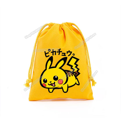 Pokémon Drawstring Storage Bags – Pikachu, Squirtle, Charmander & Charizard Party Gift Pouch