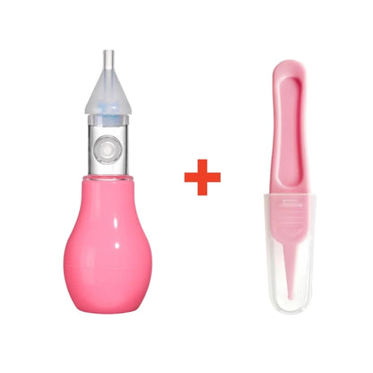 Aspirador Nasal de Silicona para Bebés – Limpiador Manual de Nariz para Lactantes y Niños Pequeños