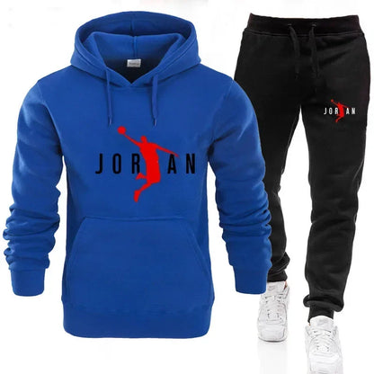 Ensemble de survêtement 2 pièces pour homme – Sweat à capuche et pantalon de jogging, tenue de sport décontractée, mode automne-hiver, tailles S-3XL