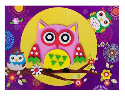 10/20PCS Pegatinas de Animales 3D de Goma EVA – Juego de Manualidades de Puzle de Dibujos Animados para Niños, Juguete Educativo Creativo, Regalo de Actividad Artística de Múltiples Diseños