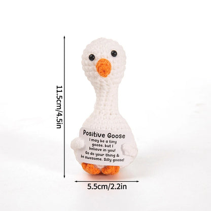 Poupée à énergie positive tissée à la main – Figurine en crochet de légumes et d'animaux avec carte de câlins, cadeau de festival fait à la main et artisanat de décoration intérieure créatif