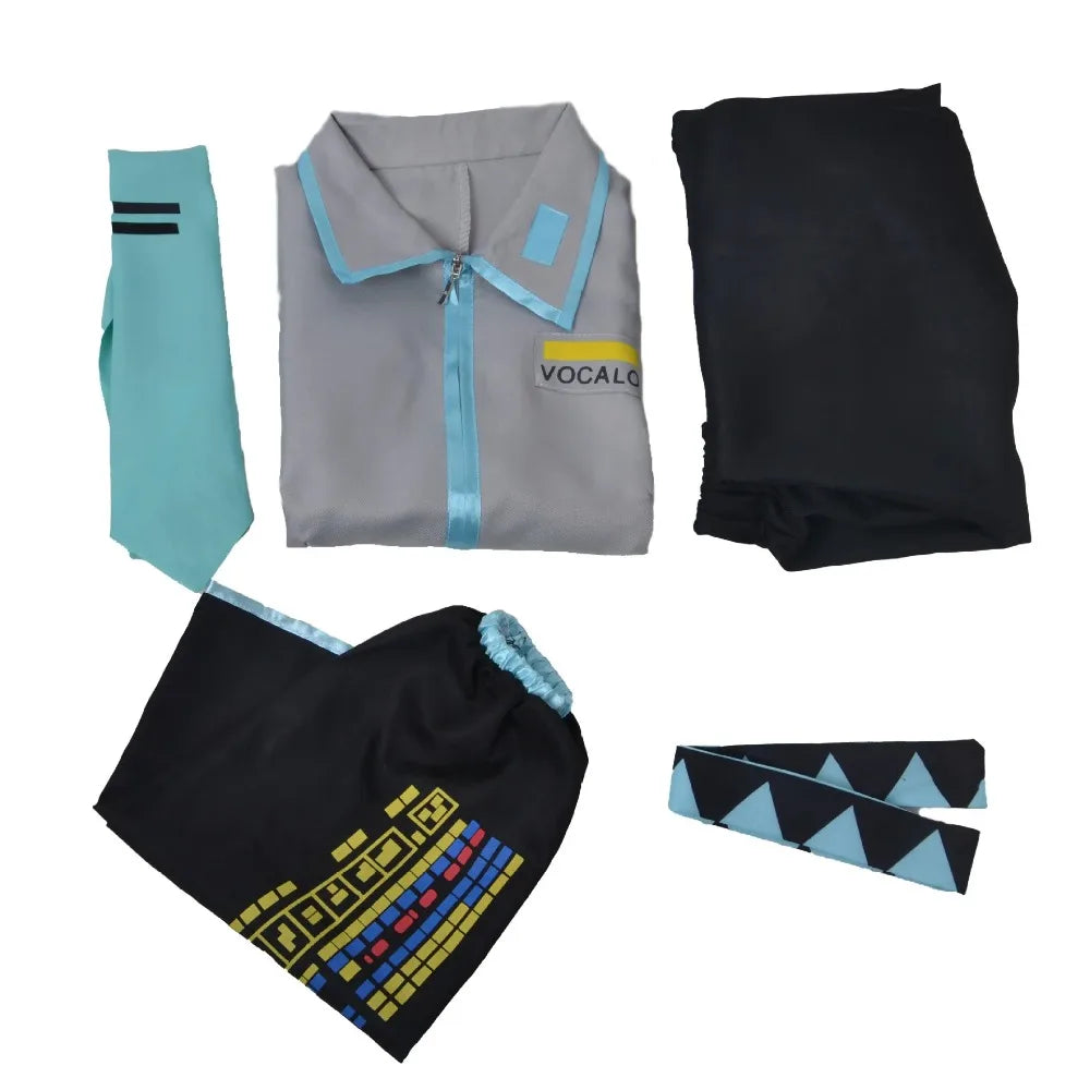 Vocaloid Virtual Singer Cosplay Costume – Full Set | Virtual Idol Anime Role Play Outfit for Adult Unisex (Halloween / Comic Con)