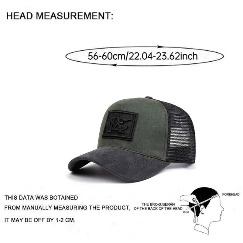 2026 Breathable Mesh Baseball Cap – CA Embroidered Unisex Hat with Sunshade Design for Daily Wear, Hip-Hop & Skateboarding
