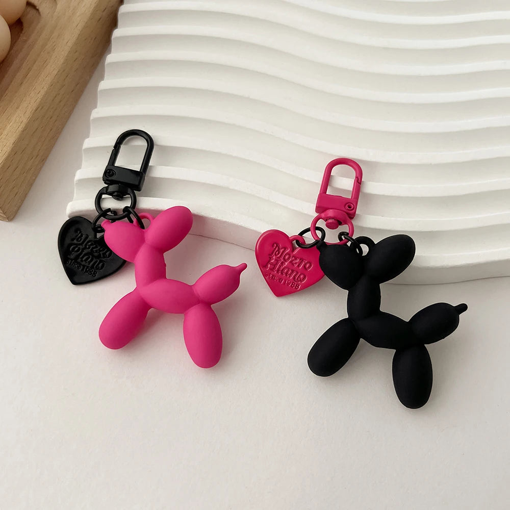 Cute Acrylic Balloon Dog Keychain – Cartoon Y2K Bag Pendant for Women & Couples, Car Key Chain, Jewelry Gift & Decorative Accessory