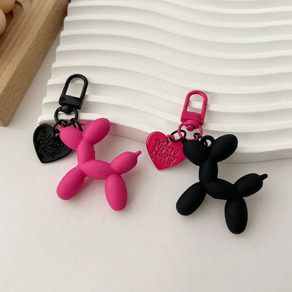 Cute Acrylic Balloon Dog Keychain – Cartoon Y2K Bag Pendant for Women & Couples, Car Key Chain, Jewelry Gift & Decorative Accessory