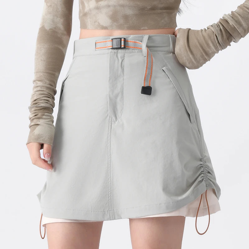 EUMERGX Women's Stretch Hiking Skort – Lightweight Outdoor Shorts Skirt for Camping, Climbing, Running & Workwear, Comfortable Activewear