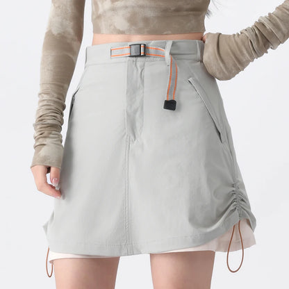 EUMERGX Women's Stretch Hiking Skort – Lightweight Outdoor Shorts Skirt for Camping, Climbing, Running & Workwear, Comfortable Activewear