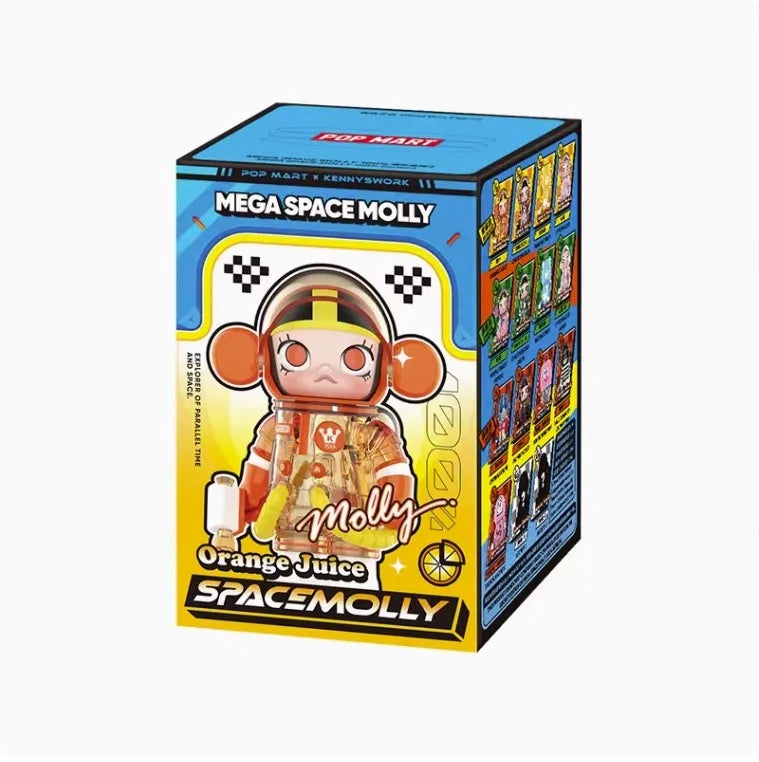 POP MART MEGA Space Molly 100% – Série 4e anniversaire – Boîte Mystère Figurines de Collection