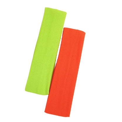 2 Diademas deportivas para yoga – Bandas elásticas absorbentes del sudor para el pelo de hombres y mujeres | Accesorios para el pelo para entrenamientos de fitness y gimnasio