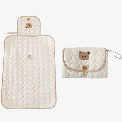 Matelas à Langer Pliable Imperméable – Tapis à Langer de Voyage Portable pour Nouveau-nés avec Design Respirant et Anti-fuites