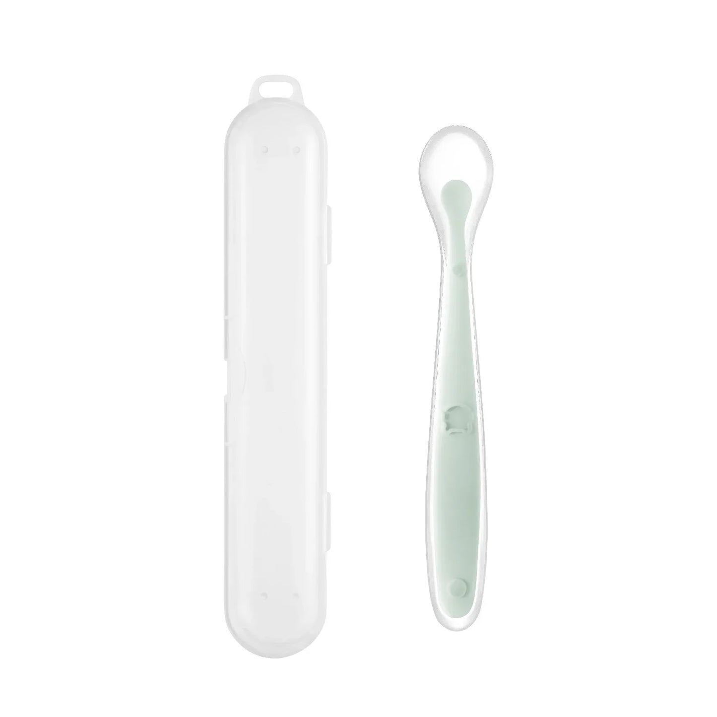 Soft Silicone Baby Feeding Spoon – Gentle Training Spoon for Infants, Toddlers & Baby-Led Weaning
