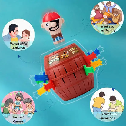 Juego de Mesa Pirata – Juego Interactivo Familiar Piratas Saltarines, Juguete Divertido de Estrategia, Juego de Fiesta de Desafío de Suerte para Niños y Niñas, Regalo para Reuniones entre Padres e Hijos