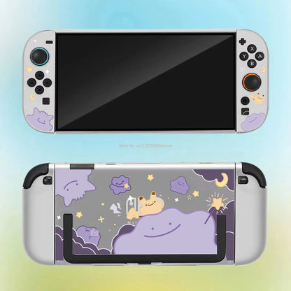 Funda protectora para Pokémon Switch 2 – Carcasa rígida mate de Ditto para accesorios de consola portátil Joy-Con de NS2