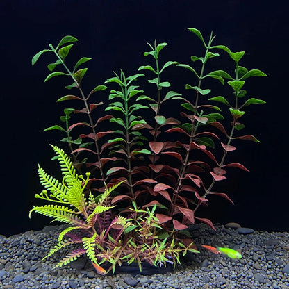 Artificial Aquarium Plants – Plastic Aquatic Underwater Plants for Fish Tank Decoration, Aquascaping & Aquarium Accessories