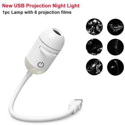 Lámpara proyector USB LED de cielo estrellado y galaxia – Luz nocturna de Saturno para coche, habitación y decoración de techo