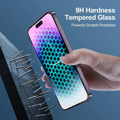 HD Tempered Glass Screen Protector for iPhone 17/16/15/14/13/12/11 Pro Max – Camera Lens Protection Film | Anti-Scratch Phone Accessory