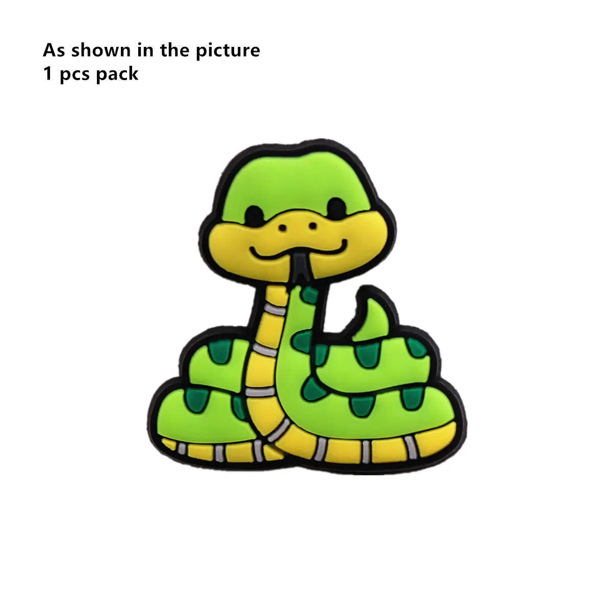1PC Cartoon Animal Shoe Charm – Cute PVC Clog Pins with Duck, Penguin, Frog, Bear & Pig Designs, Funny Shoe Decorations