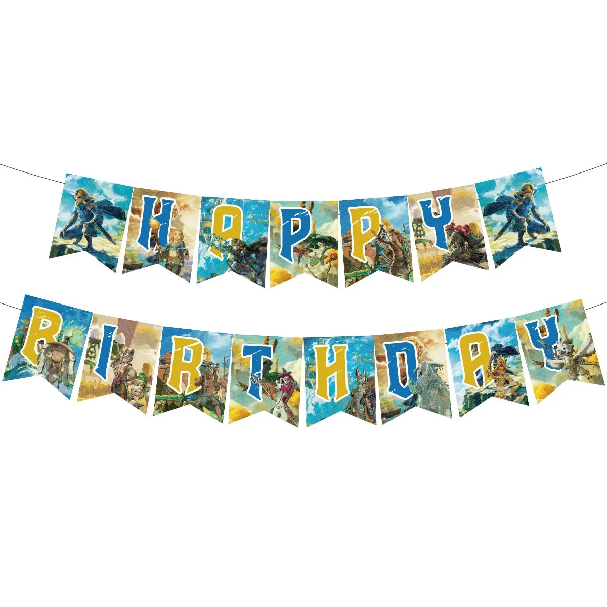 The Legend of Zelda Party Decorations – Birthday Balloons Set (Latex & Foil) Theme Event Cake & Party Supplies