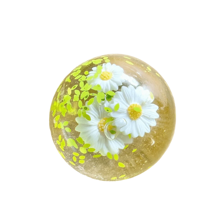 Blue Coconut Oil Squishy Ball – Soft Transparent Quick-Rebound Squeeze Toy, Slow Rising Stress Relief Maltose Squishy Fidget Toy