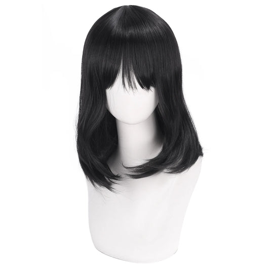 Perruque de Cosplay – Style Fleur de Poire Noire Inspiré de Qiao Ling (Perruque de Personnage d'Anime en Fibre Synthétique)