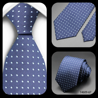 Corbata Floral de Puntos para Hombre – Corbata Casual de Moda Azul Roja Amarilla para Negocios, Bodas y Ocasiones Formales | Accesorio de Regalo