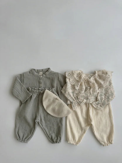 Pantalones de Bebé de Algodón Orgánico – Pantalones Suaves de Muselina Estampados para Recién Nacidos y Niños Pequeños, Parte de Abajo Informal y Adorable para Usar en Primavera, Verano, Otoño e Invierno