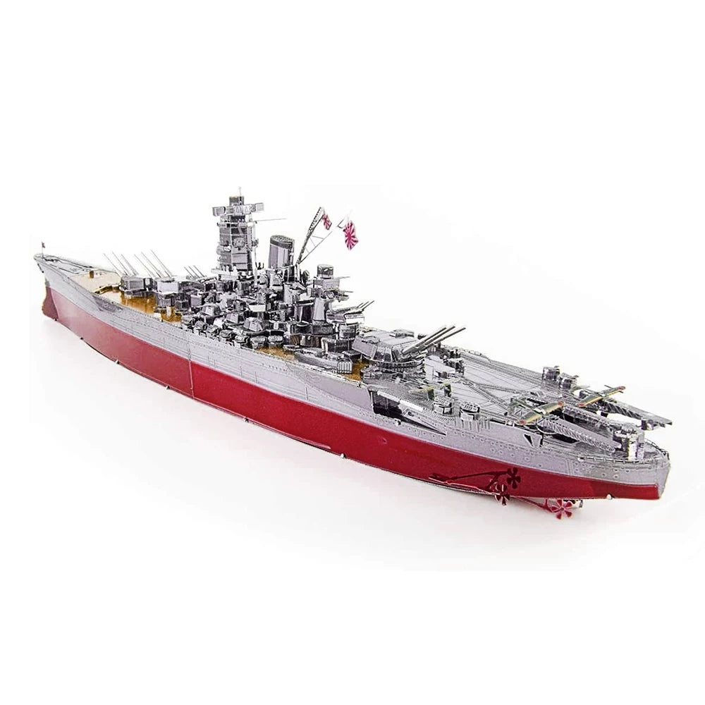 Piececool Kit de Modelo de Acorazado de Metal 3D – HMS Hood y Richelieu, Rompecabezas de Ensamblaje, Juguete Educativo para Adolescentes y Coleccionistas