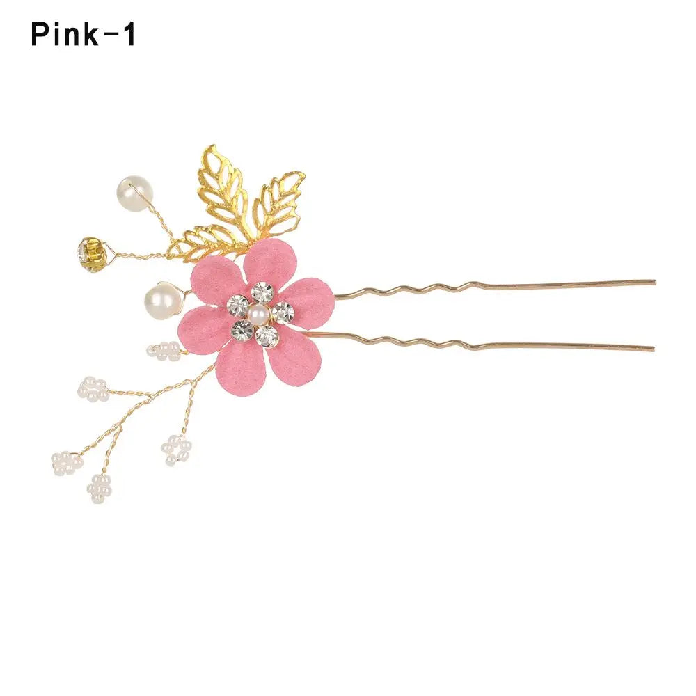 Luxury Floral Bridal Hair Comb with Gold Leaves – Crystal Wedding Hair Accessory for Brides & Prom