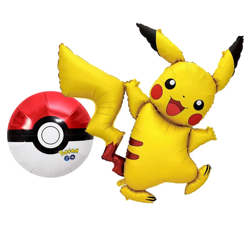 Pokémon Gift Bags – Pikachu Theme Birthday Party Packing Bags for Balloons, Candy, Snacks & Kids Party Favors (Charmander & Squirtle Design)