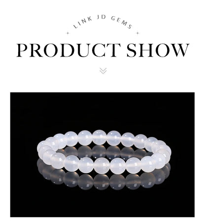 Natural Stone Beaded Bracelet – Obsidian, Fluorite, Quartz & Jasper Crystal Stretch Bracelet for Men & Women | Yoga Healing Jewelry