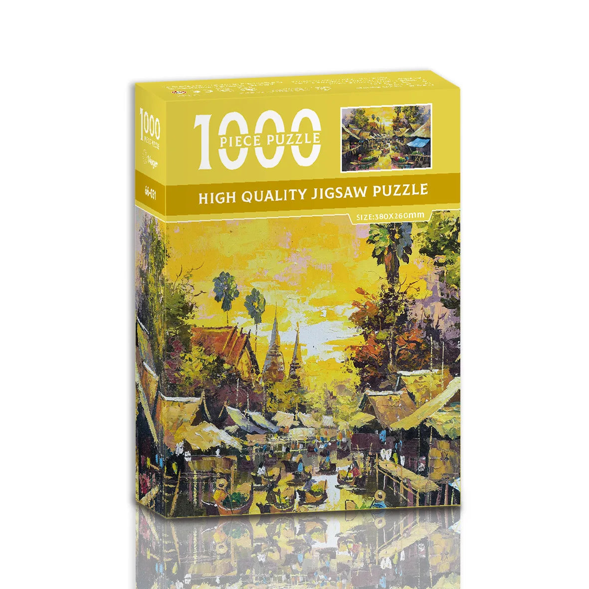 Mini puzzle de 1000 pièces – Puzzle de peinture à l'huile célèbre de Van Gogh pour adultes, jeu de puzzle d'art 38 × 26 cm, jouet éducatif casse-tête et cadeau de Noël