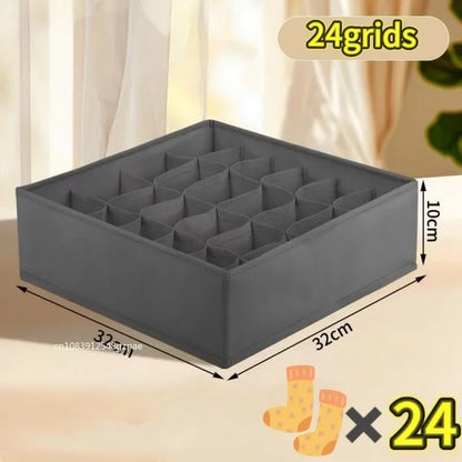 Foldable Underwear Organizer Box – Drawer Storage Organizer for Bras, Socks, Pants & Clothing