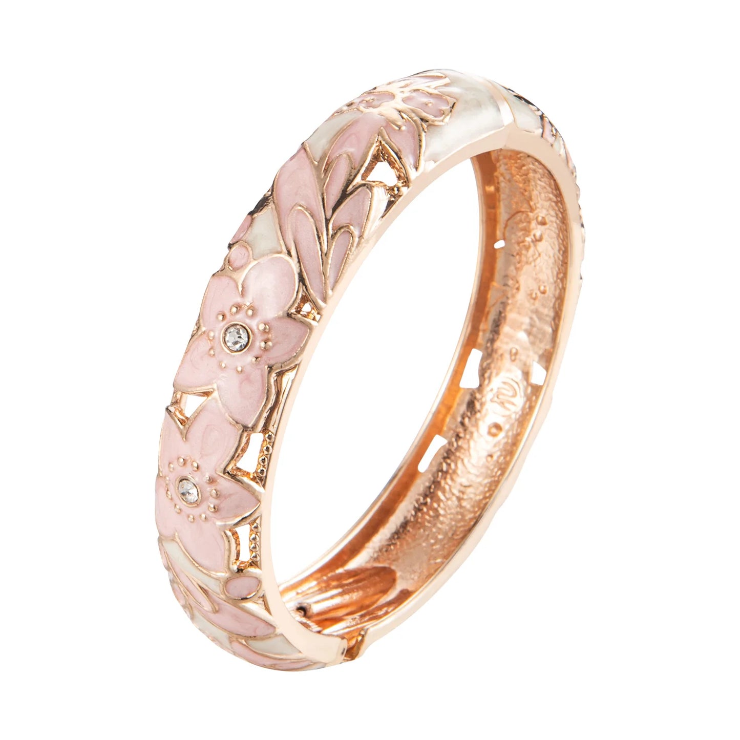 Women’s Double Enamel Cloisonne Bangle Set Indian Dubai Style Trendy Metal Bracelet Jewelry Accessories