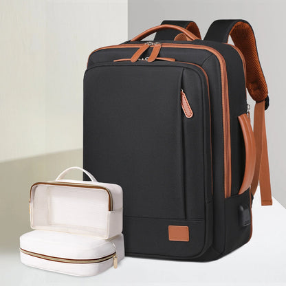 Unisex Lightweight Travel Backpack – Business Trip & Short-Distance Carry Bag with Laptop Storage, School Backpack & Multi-Purpose Organizer