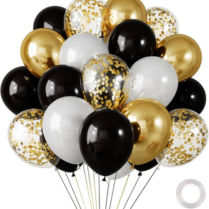 30 Globos de Látex Cromados – Globos de Helio Metálicos Blancos, Rosas y Azules para Decoración de Bodas, Cumpleaños, Baby Showers y Fiestas
