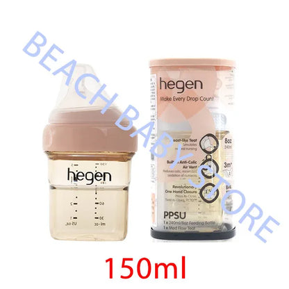 Hegen Original PPSU Baby Bottle Gift Set with Storage Lid, Pacifier & Water Bottle
