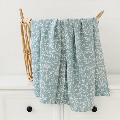 Couverture d'emmaillotage pour bébé en mousseline de bambou – Ultra douce 120 x 120 cm, couverture de naissance, d'emmaillotage et de chambre d'enfant