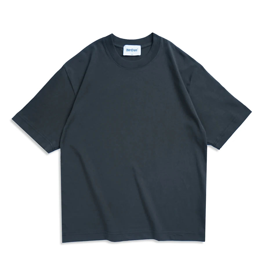 WAVLATII T-shirt unisexe oversize marron, décontracté d'été, streetwear coréen, haut basique uni pour femmes et hommes.