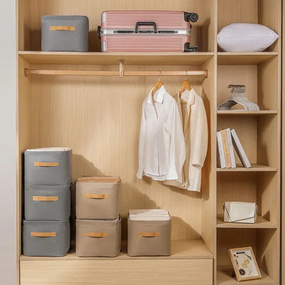 Thickened Clothes Storage Organizer – Foldable Wardrobe Storage Box for Pants, Sweaters, Jeans & Clothing, Drawer Organizer Cabinet Storage Container for Home Organization