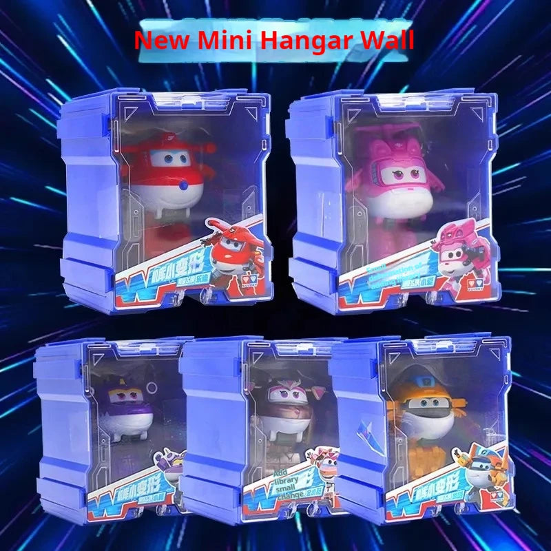 Super Wings Mini Transforming Plane Robot Toy – Anime-Style Deformation Action Figure, Transformable Aircraft Toy for Kids & Christmas Gifts