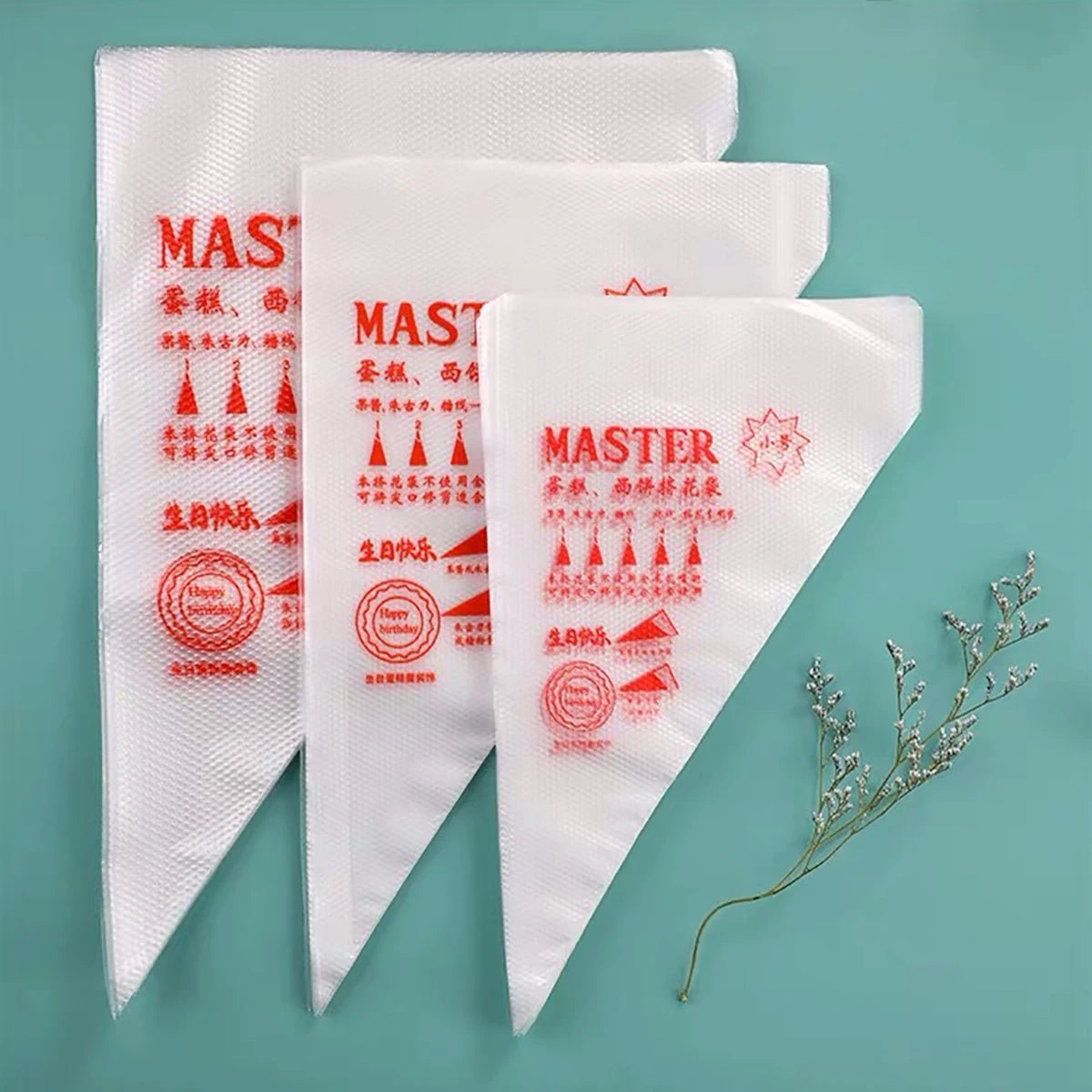 Sacs à Douille Jetables Épais (100 pièces) – Sacs de Glaçage pour la Décoration de Gâteaux, Manches à Crème Pâtissière, Fournitures de Pâtisserie pour Cupcakes, Desserts et Outils de Décoration